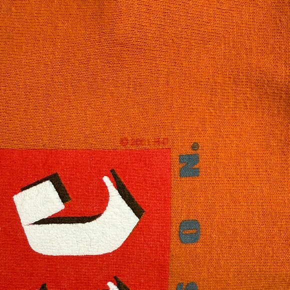 Vintage Harley Davidson T Shirt Mens Large Orange Eagle Catania Italia USA Y2K 1 - Picture 7 of 10